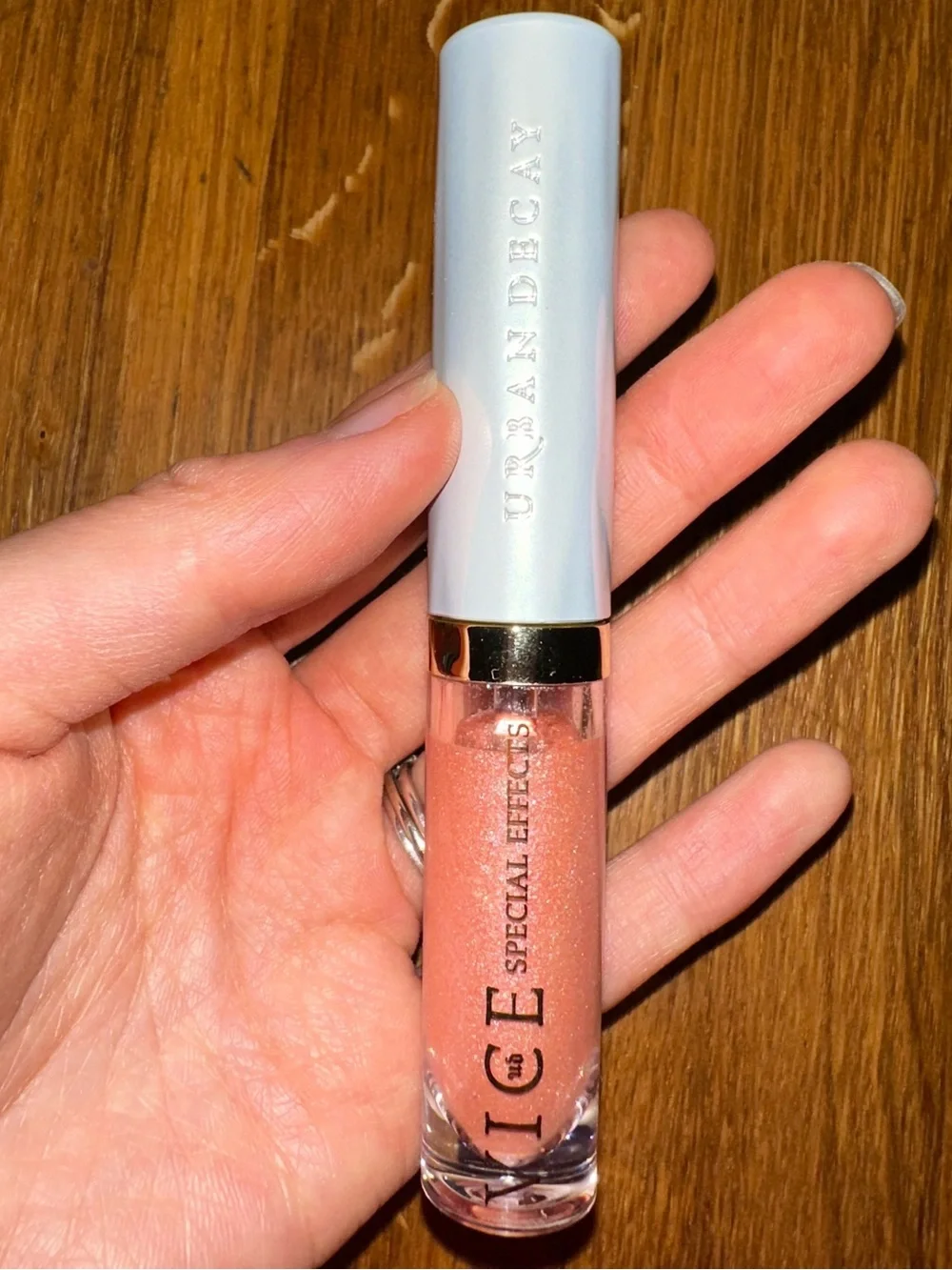 NEW DISCONTINUED Urban Decay Vice Special Effects Lip gloss Topcoat Fever pink